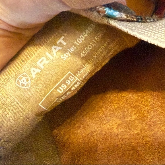 Ariat Women’s Cruiser Teal Suede Serape Southwestern Casual Shoes Size 9 - Picture 9 of 9